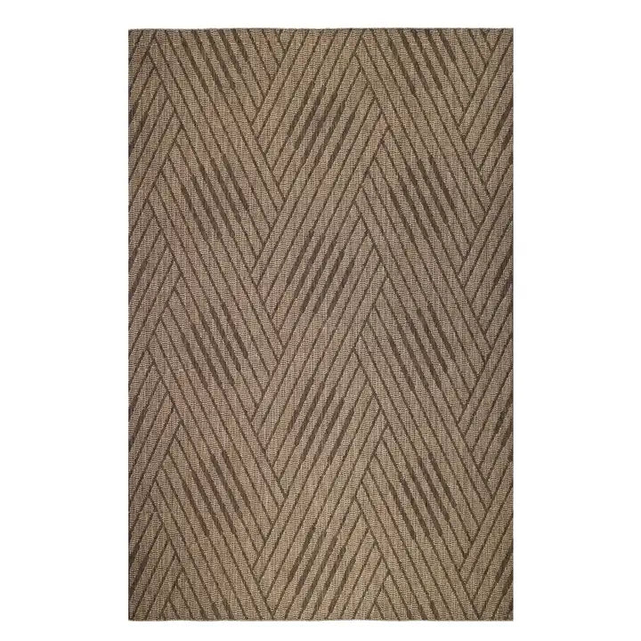 Beige Geometric Area Rug