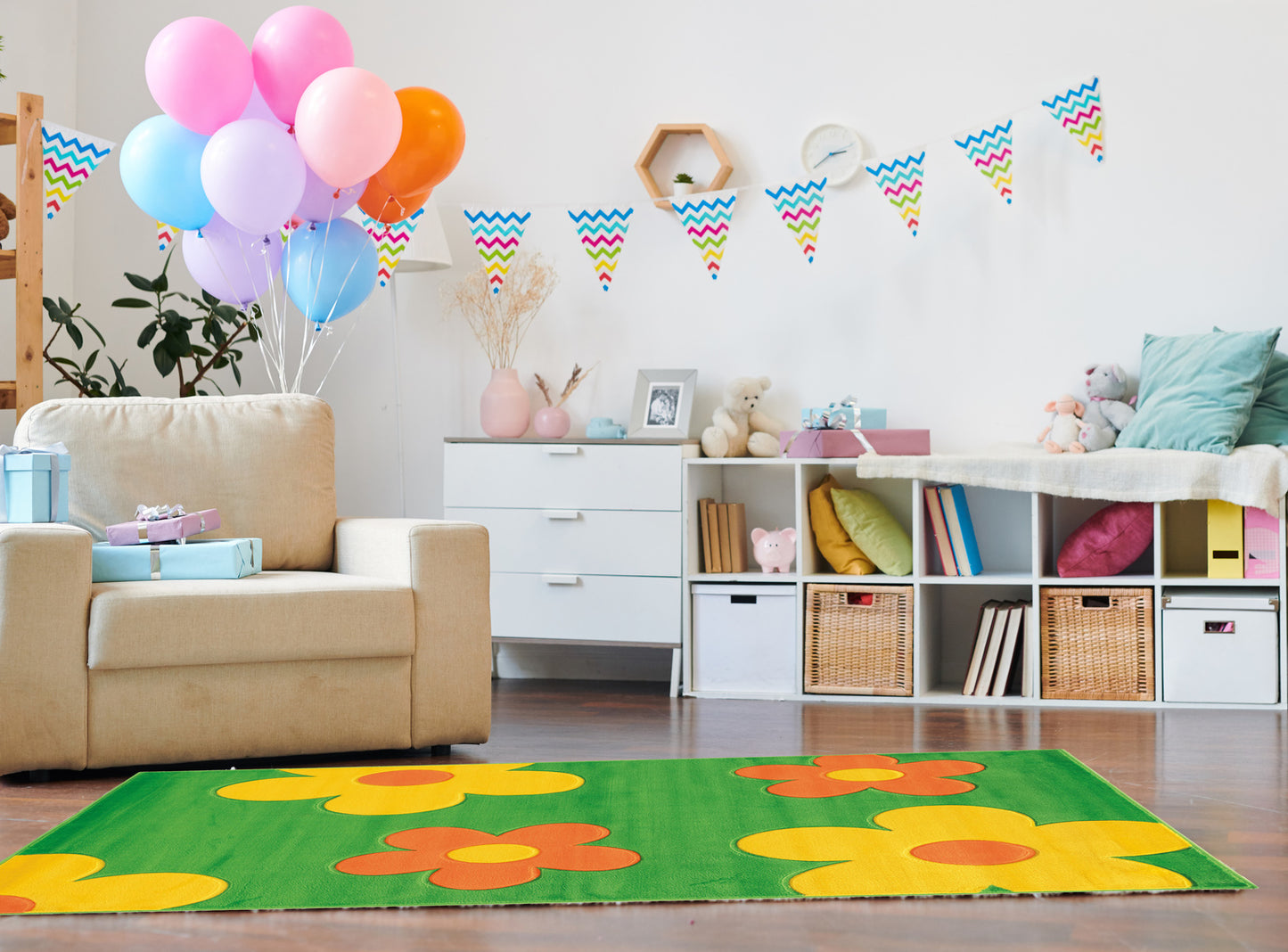 Corfu Floral Area Rug