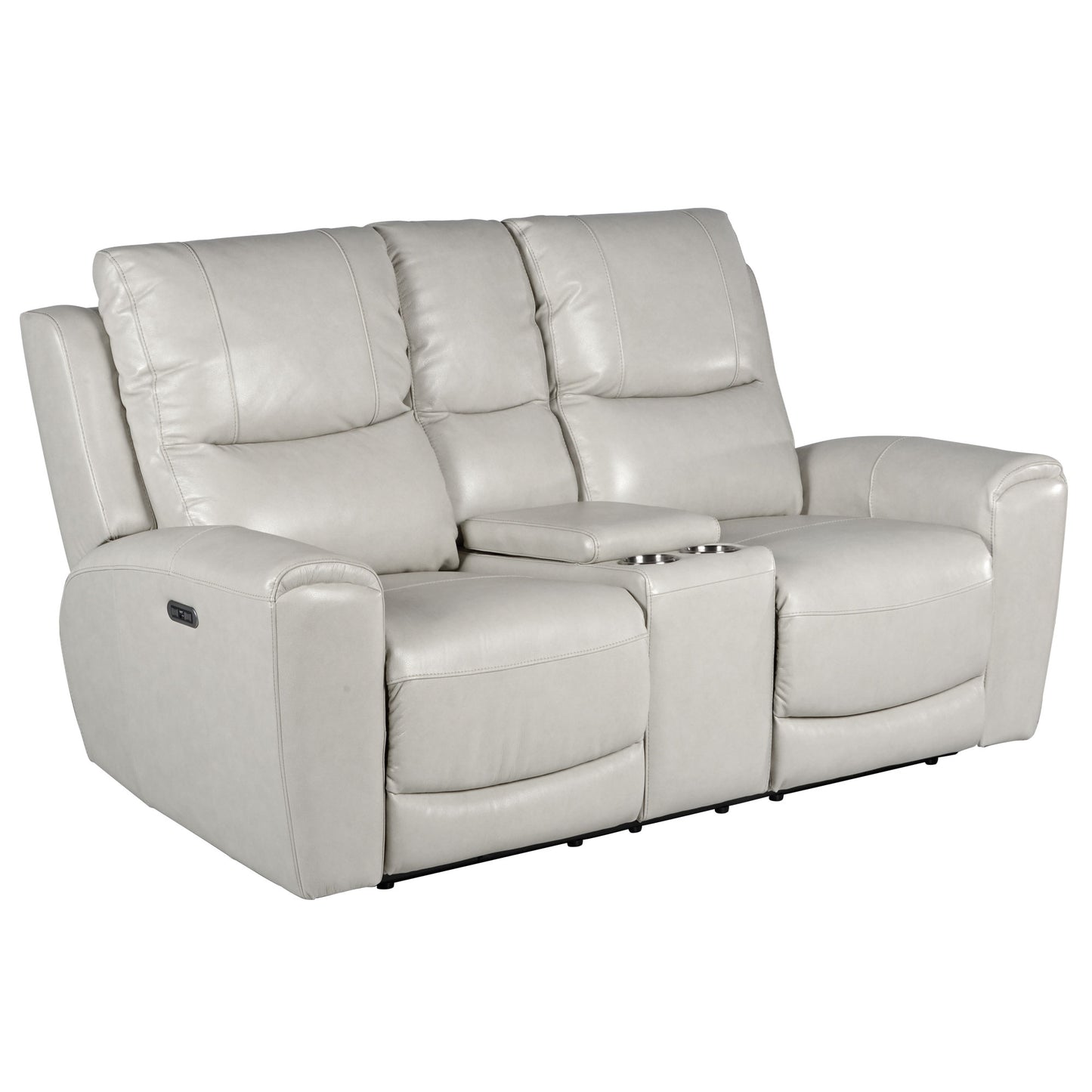 a white leather couch with a white background