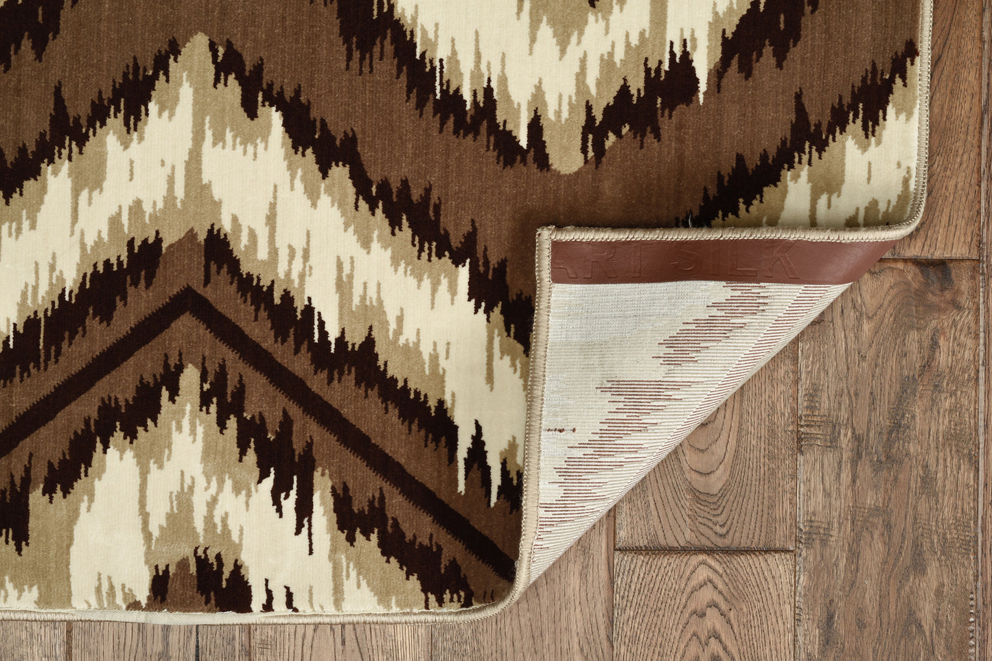 Silk Cheveron Area Rug