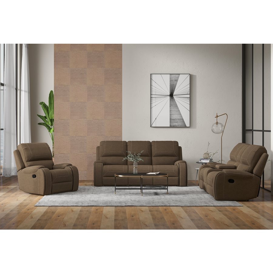 a living room with a couch and a coffee table