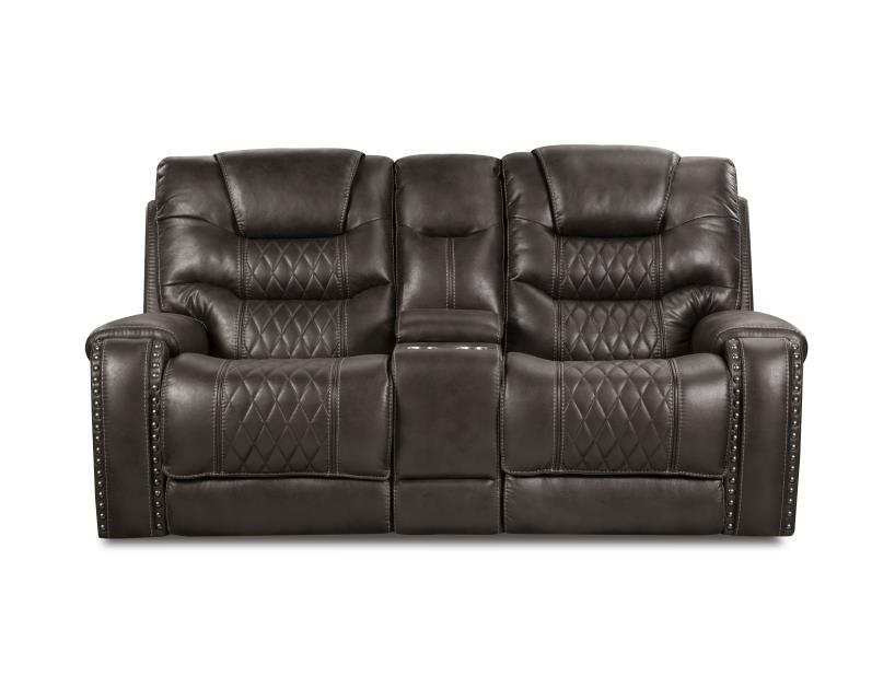 a brown leather couch with a white background