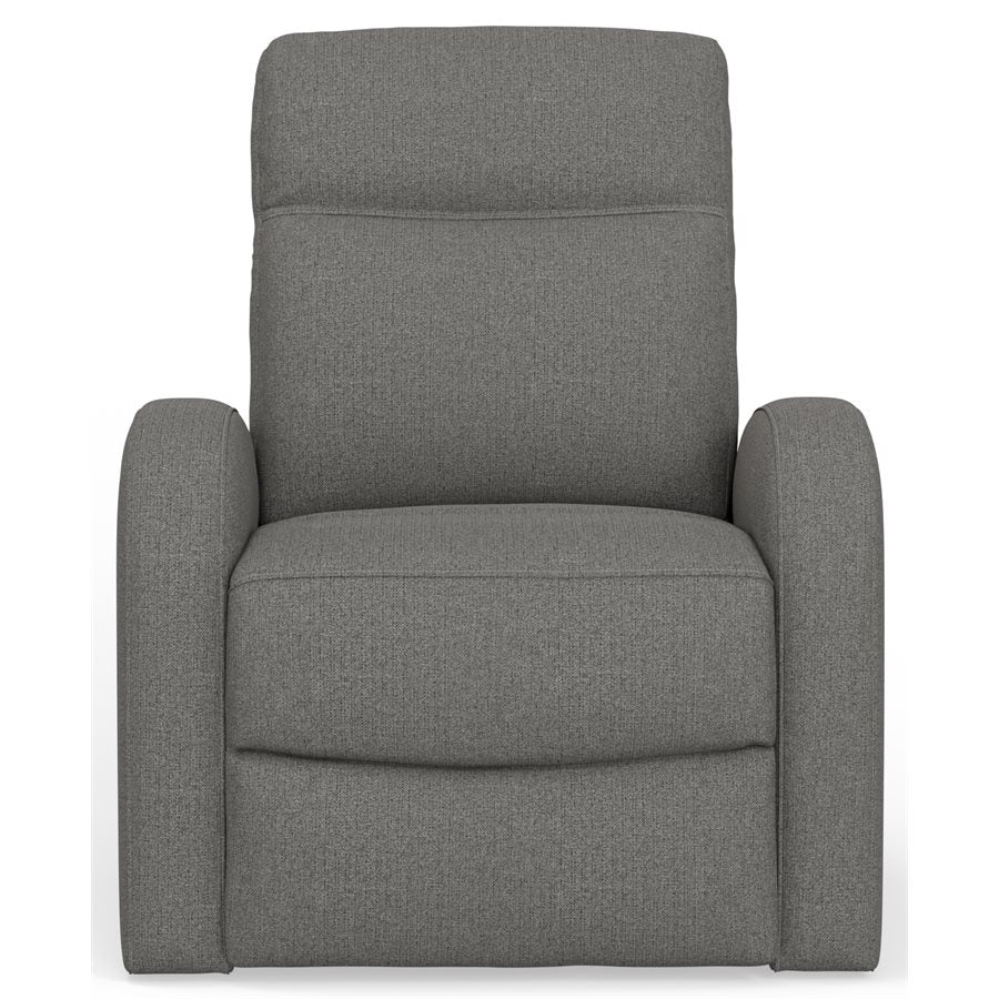 a grey recliner chair