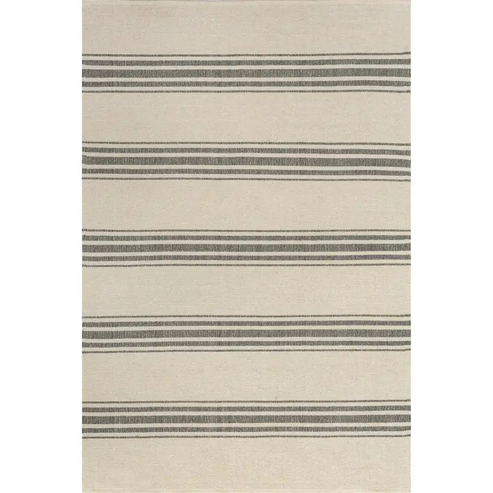 Bergamot Striped Cotton Area Rug