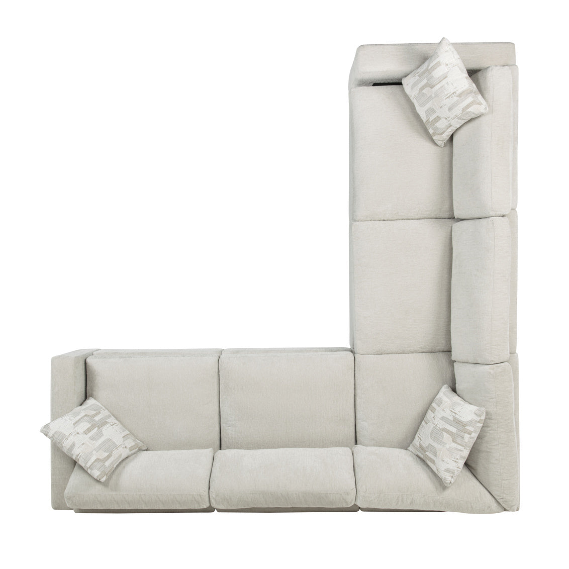 Jackson Linen Track Sectional