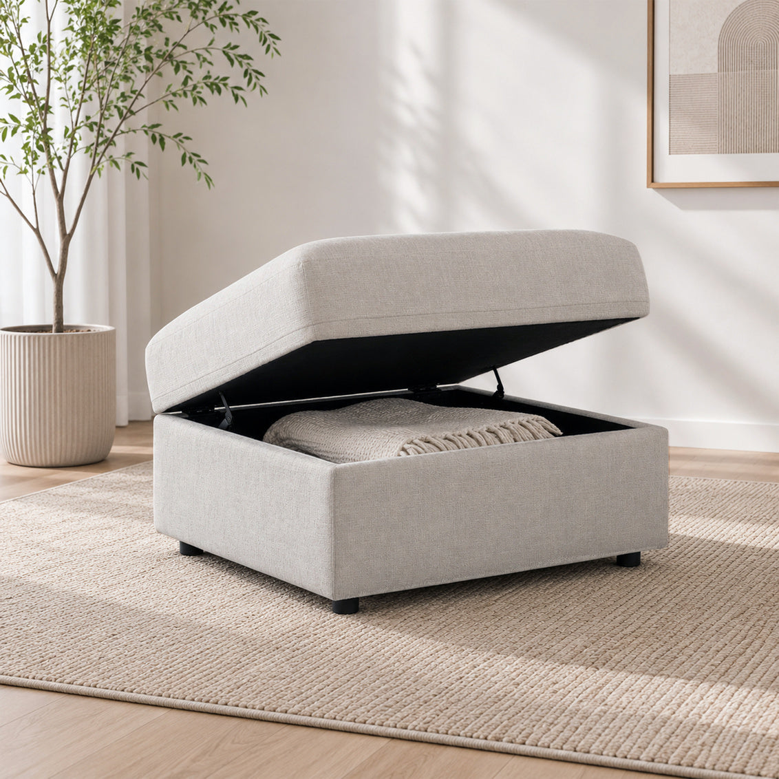 Jackson Linen Track Sectional