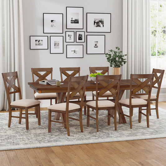 Kraven-Hazelnut Dinning 9 PC