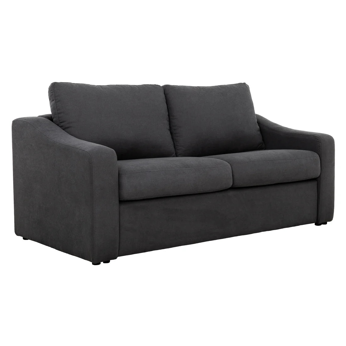a grey couch with white background