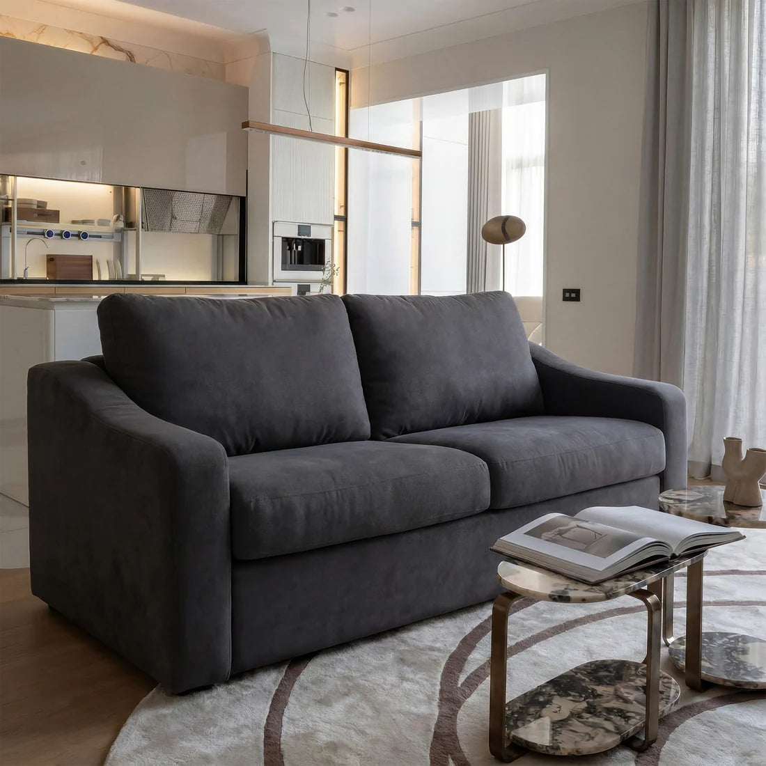 a couch in a room