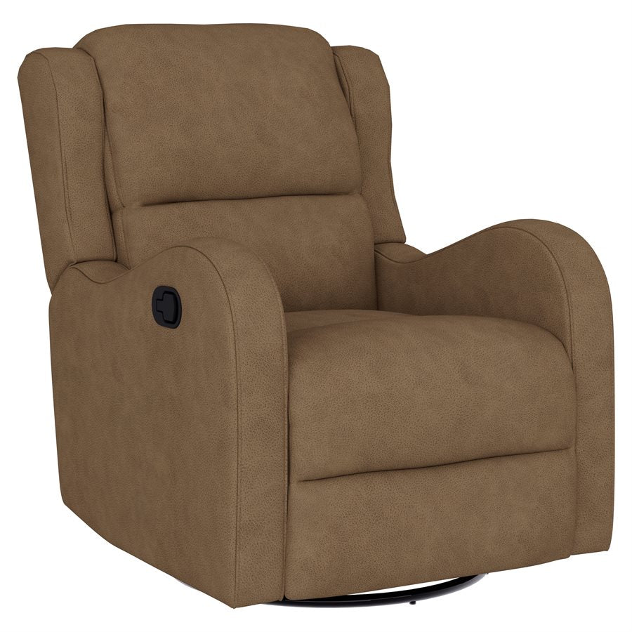 a brown recliner chair