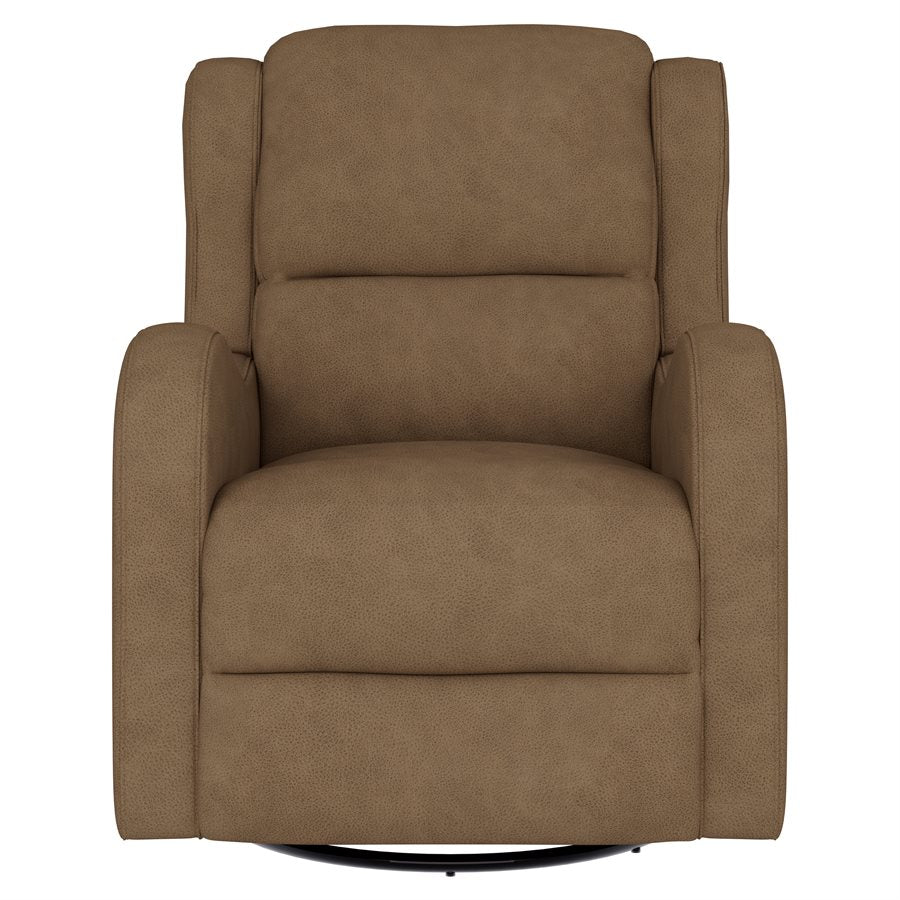 a brown recliner chair