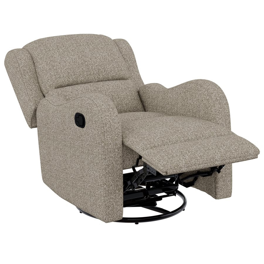 a recliner with a white background