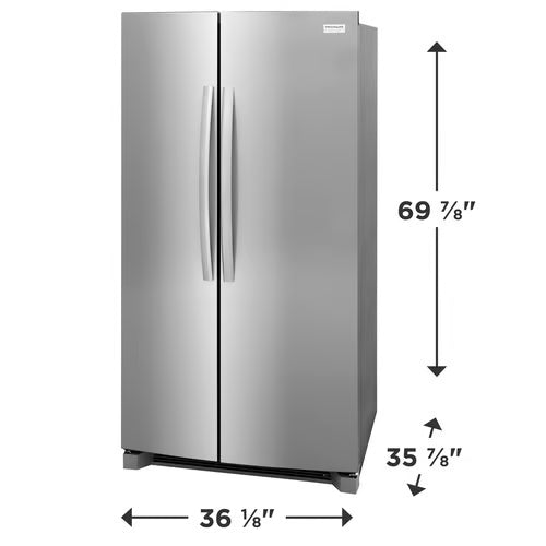Frigidaire 26 CF SxS Stainless Refrigerator